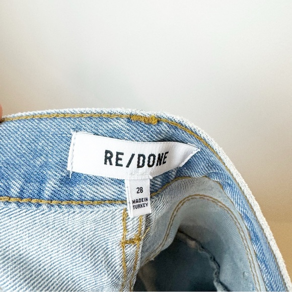 RE/DONE | Easy Straight Button Fly Jeans in Ripped Tide - Picture 9 of 13
